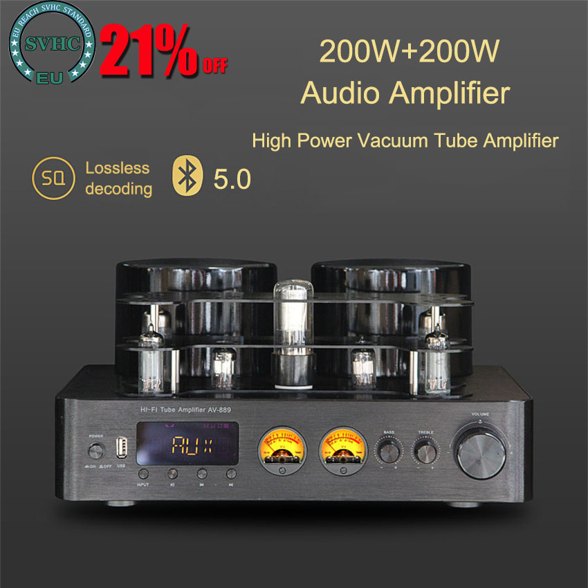 Tube Amplifier Part - 200W + 200W Krachtige Buizenversterker Bluetooth