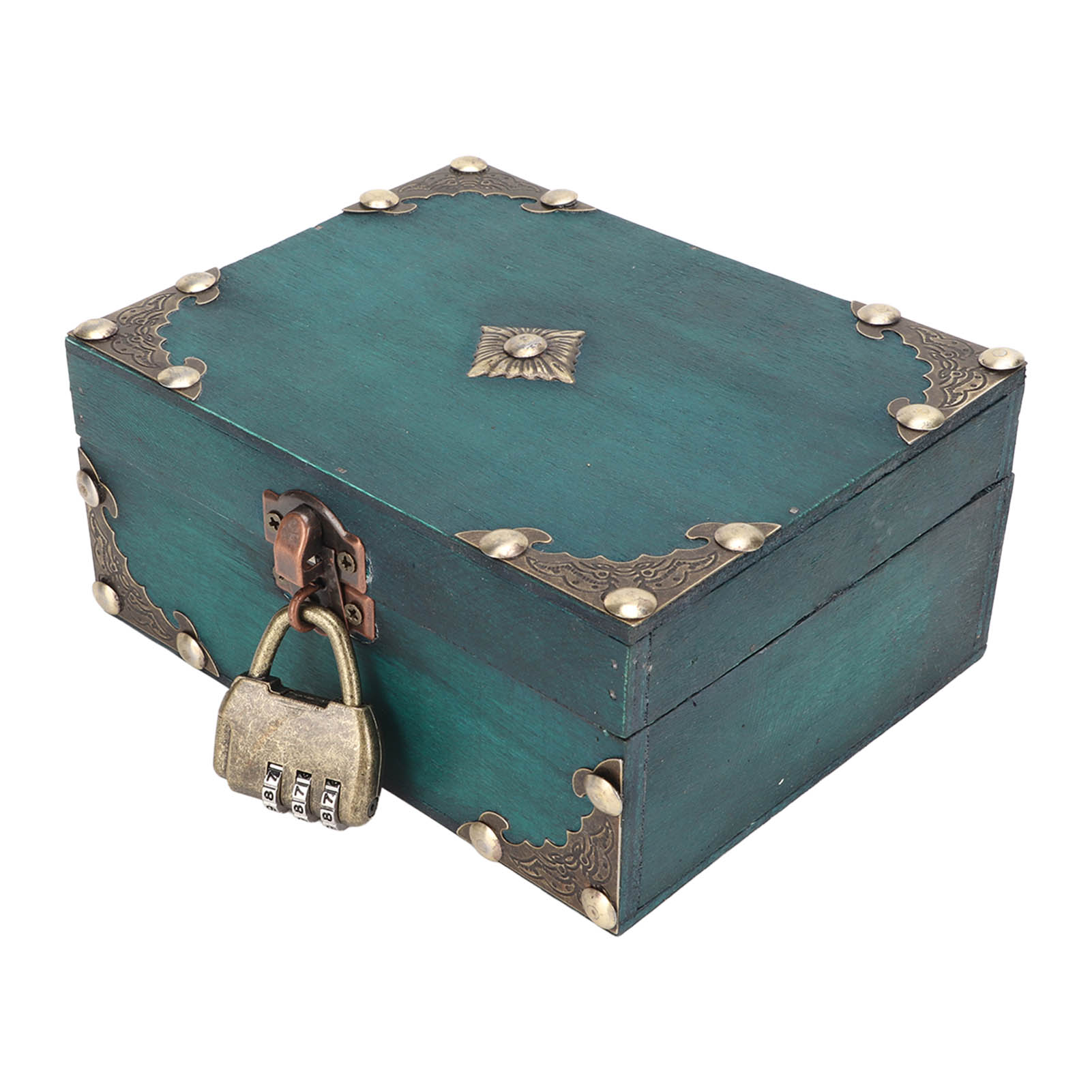 Vintage And Collectible Items - Houten sieradendoos met slot, prachtige vintage