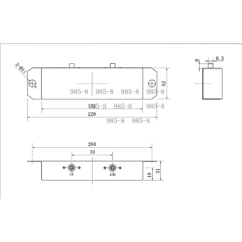 Tube Amplifier Part - Tube Gitaarversterker Spring Reverb Tank, Compacte