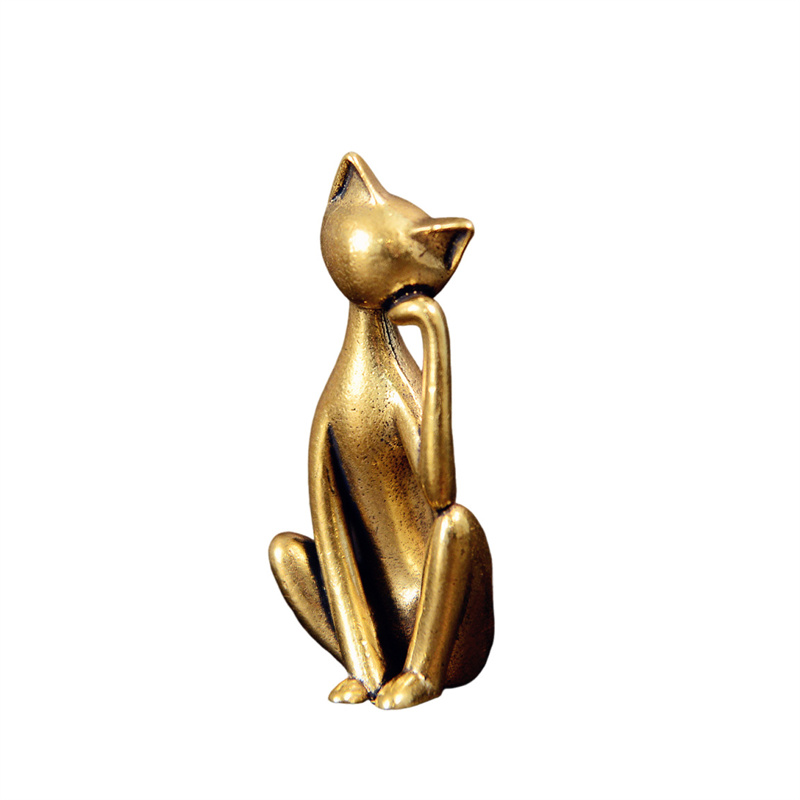 Vintage Collectible Christmas Ornaments - Meditatie Kat Figuurtjes Vintage Katten Ornament