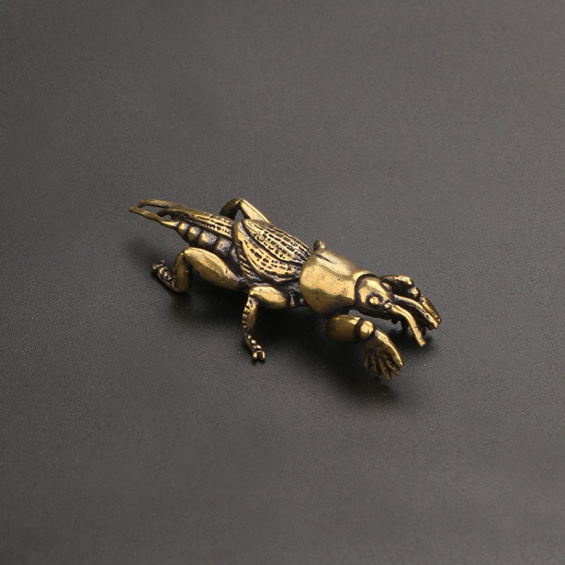 Vintage Collectible Christmas Ornaments - 1PC massief messing gesneden mini-insecten handheld