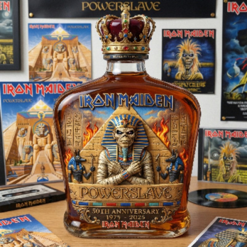 Vintage Collectible Liquor Bottles - Vintage rockthema mummie-sculptuur likeurfles, creatieve glazen