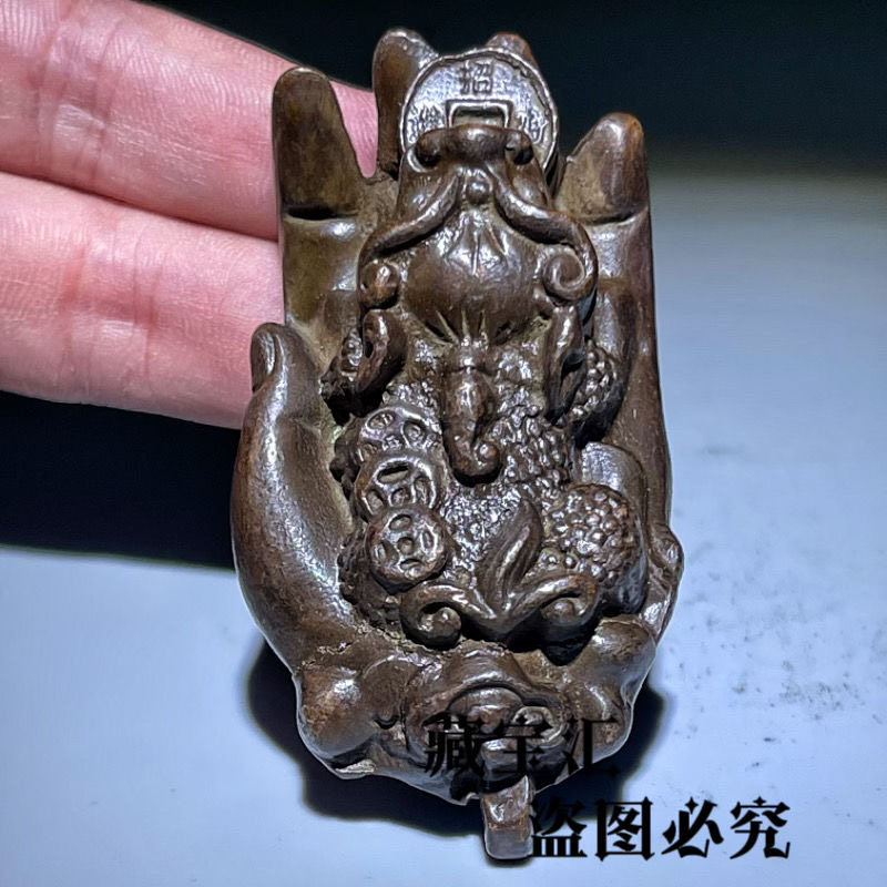 Vintage And Collectible Items - Oude collectie antieke massief messing Lucky