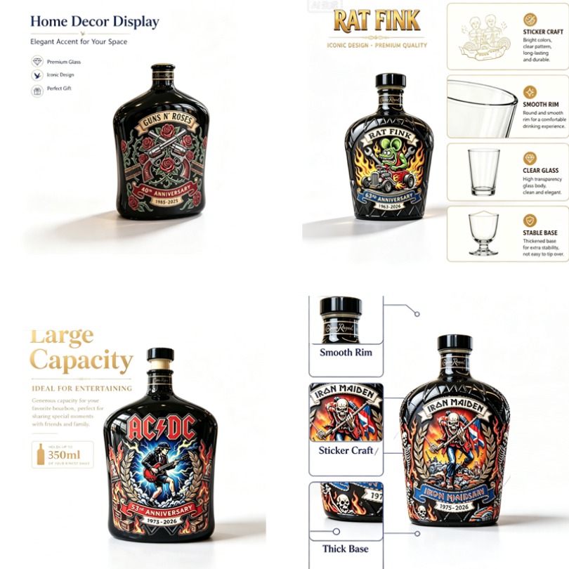 Whiskykaraf met rotsmotief, vi - Vintage Collectible Liquor Bottles recensie en prijs