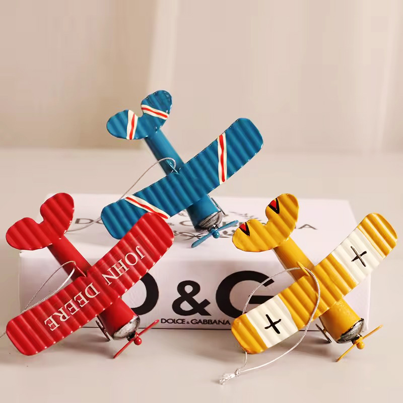 Vintage metalen vliegtuigmodel - Vintage Collectible Christmas Ornaments recensie en prijs