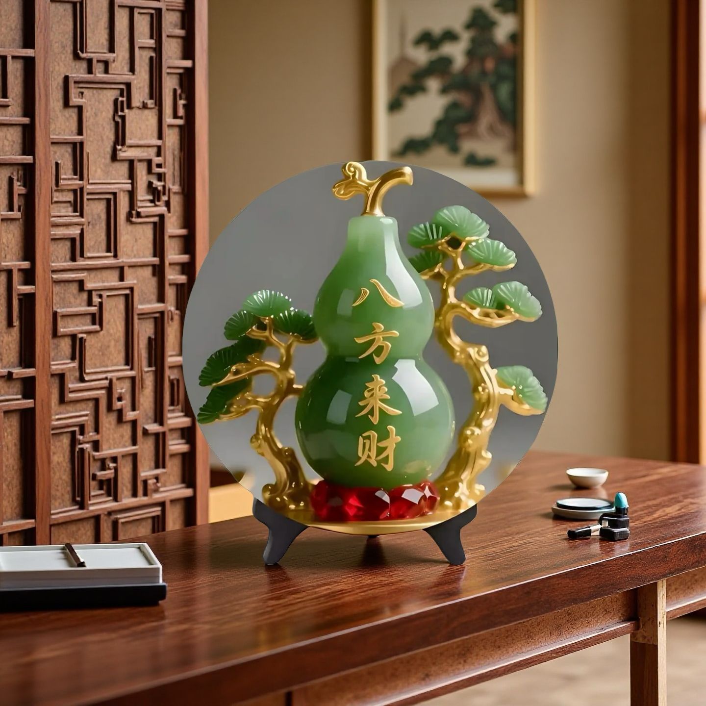 Natuurlijke Jade Kalebas Beeld - Vintage Collectible Christmas Ornaments recensie en prijs