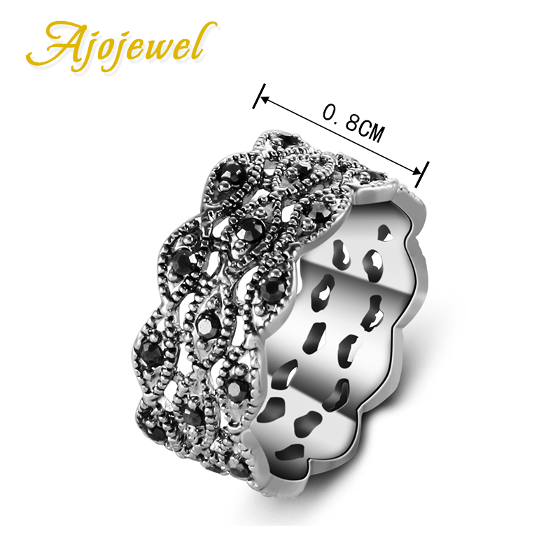 Ajojewel 3 Laags Strass Ring Z - Vintage And Collectible Items recensie en prijs