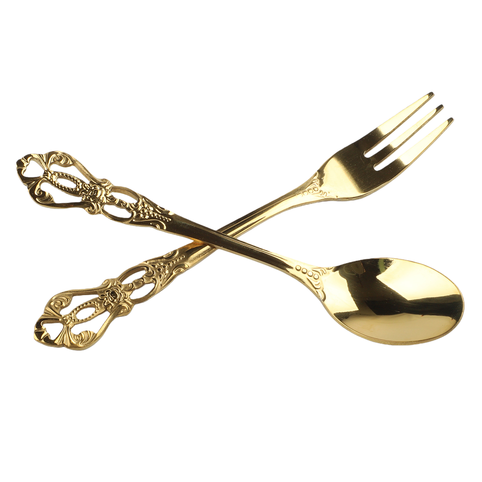 1 paar vintage gouden lepelvor - Vintage Collectible Spoons recensie en prijs
