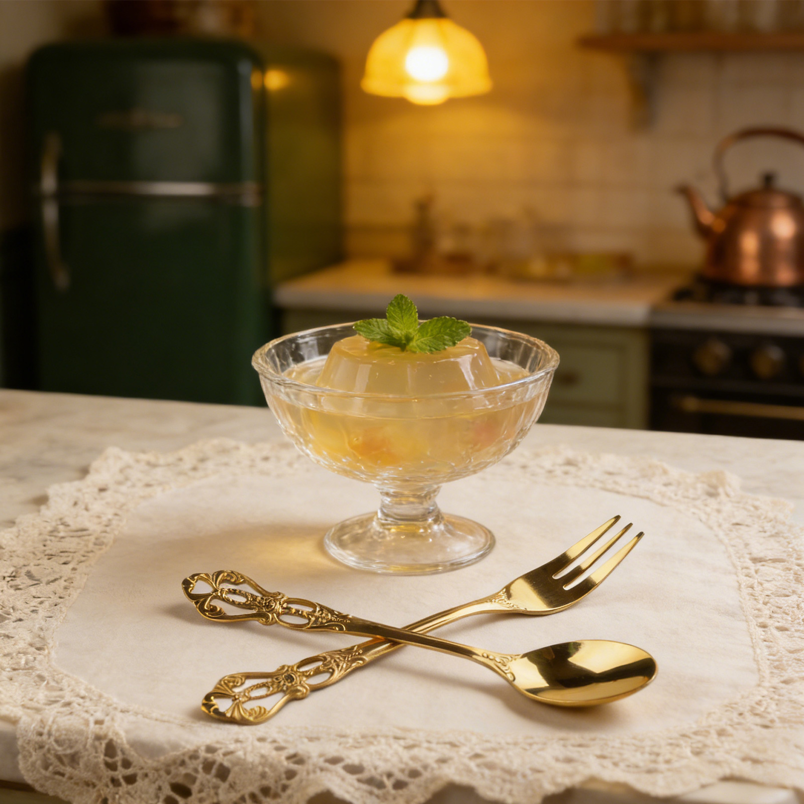 1 paar vintage gouden lepelvor - Vintage Collectible Spoons recensie en prijs
