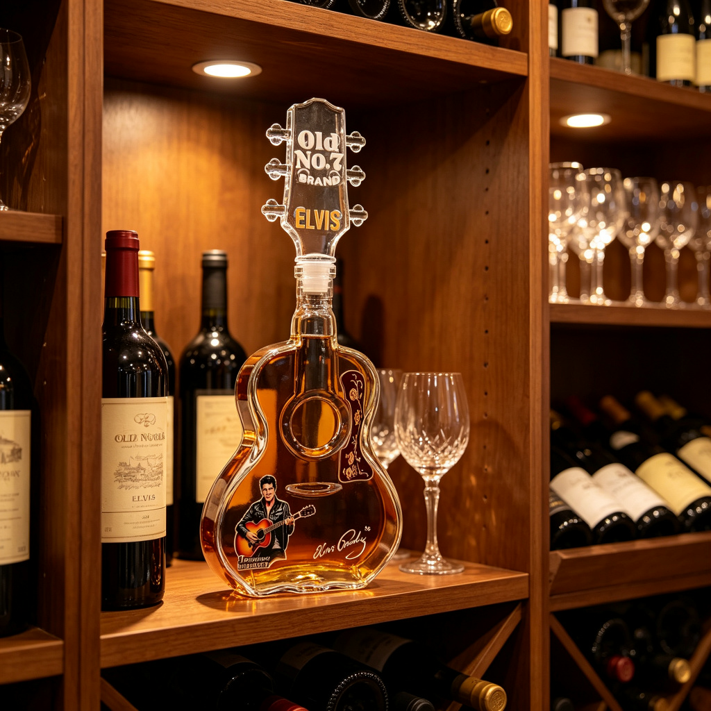 Elvis Gitaar Whiskey Decanter  - Vintage Collectible Liquor Bottles recensie en prijs